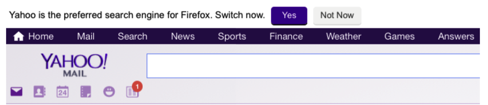 Yahoo FireFox Search