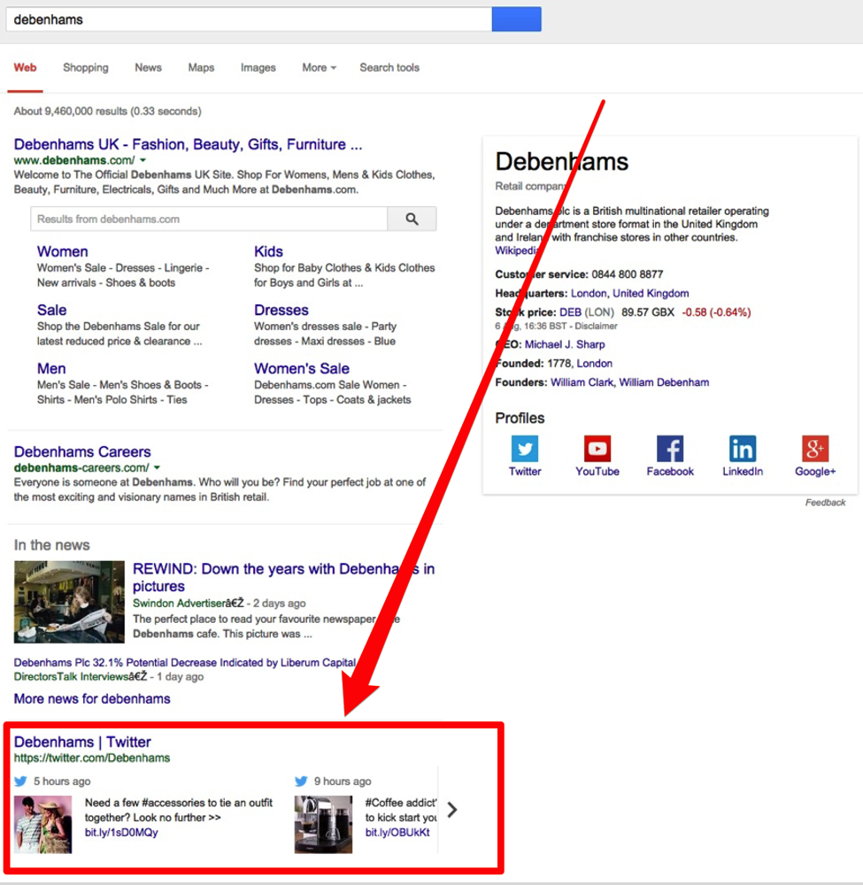 Google is Bringing Twitter into Desktop Search Results