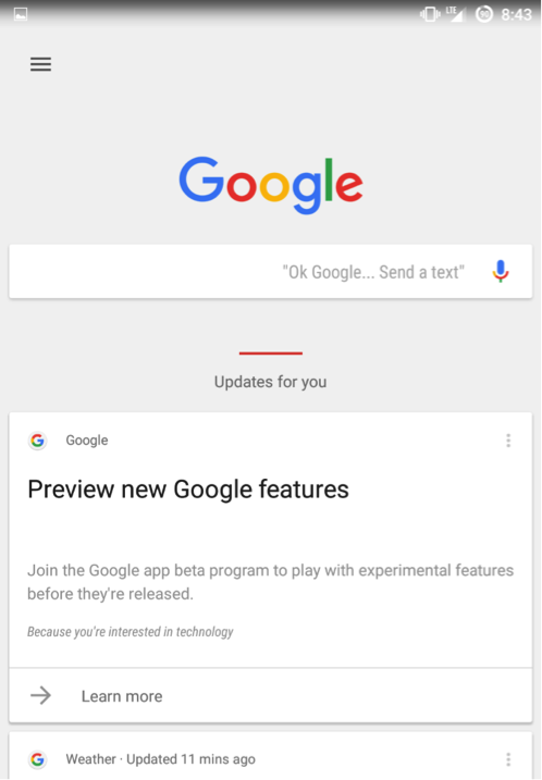 New Google Now Features