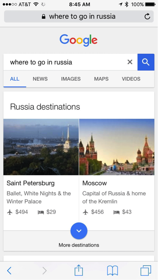 Google Revamps Travel Search Results