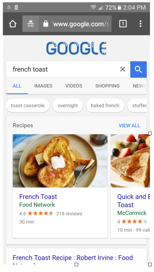 google-adds-recipe-suggestions-to-mobile-search-results