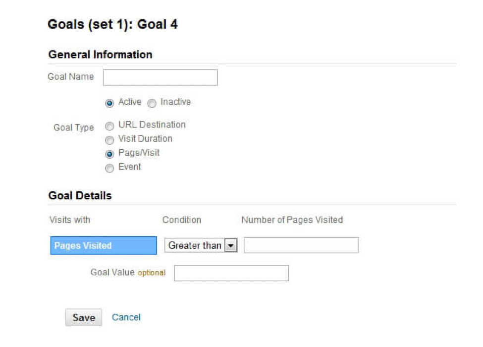 3 Goals to Track Conversions